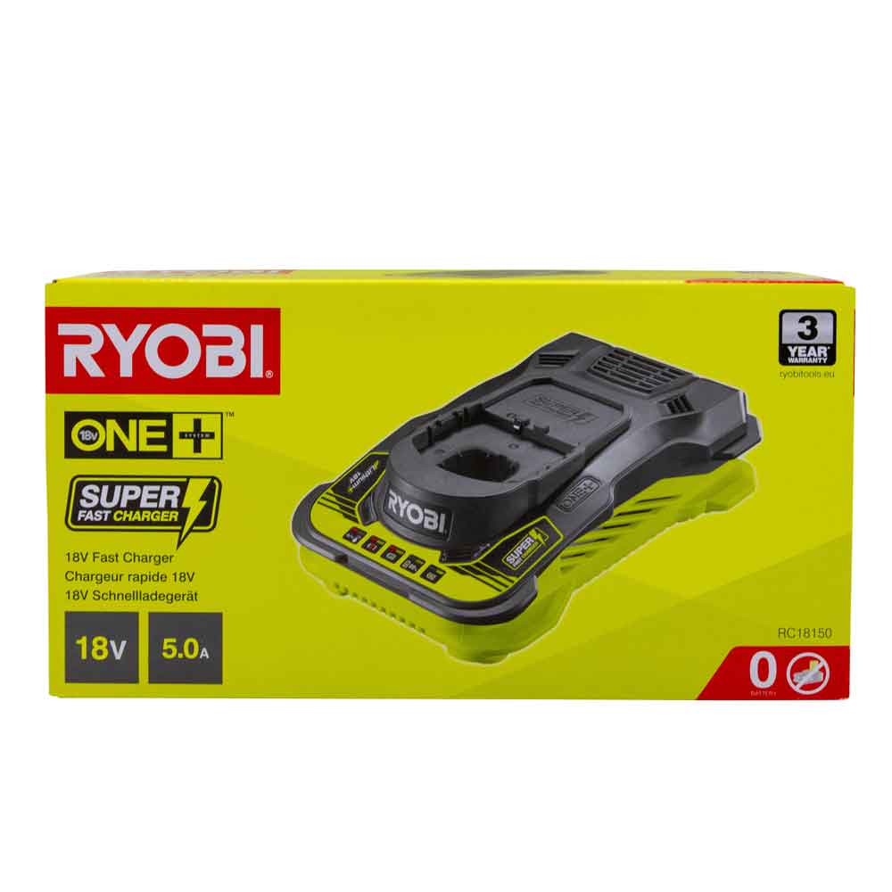 RYOBI 18 V ONE+ Akku-Schnellladegerät RC18150 RYOBI 18 V ONE+ Akku-Schnellladegerät RC18150